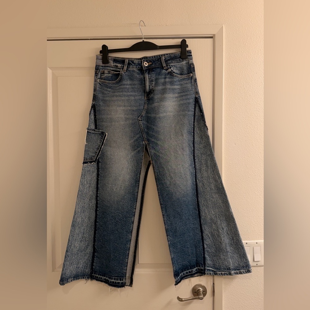 Zara Maxi Jeans Skirt